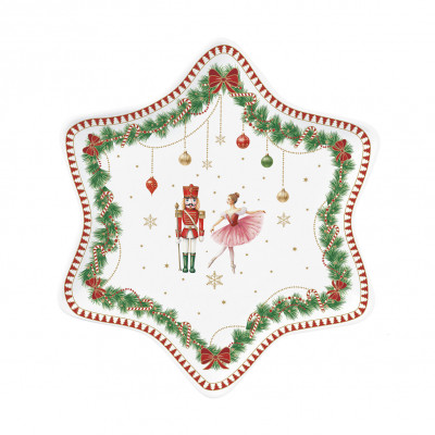  Easy Life - Magie de Noel - Piattino in porcellana a tema natalizio - SKU: R1484#MNOE 