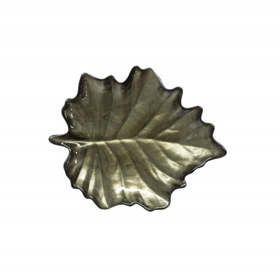  Easy Life - Forest Dream - Piattino in vetro a forma di foglia - Colore: Verde - SKU: R1531#FODG 