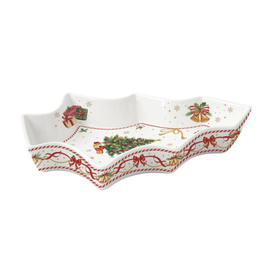  Easy Life - Christmas Tales - Piatto in porcellana a forma di albero di natale - Colore: Multicolore - SKU: R1095#CTAL 