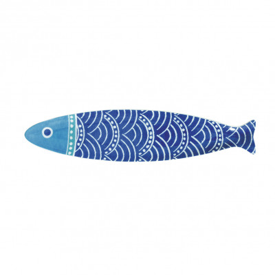  Easy Life - Sea Friends - Piatto in porcellana a forma di pesce - Colore: Blu - SKU: R2596#SE01 