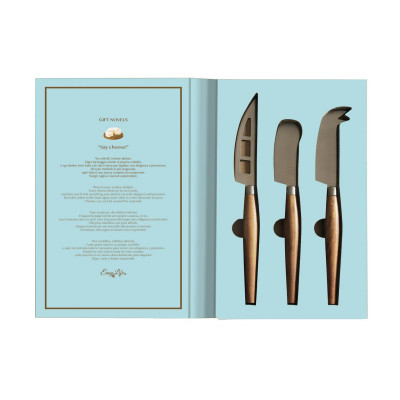  Easy Life - Gift Novels - Set coltelli da formaggio - Colore: Celeste - SKU: R3267#GIFN 