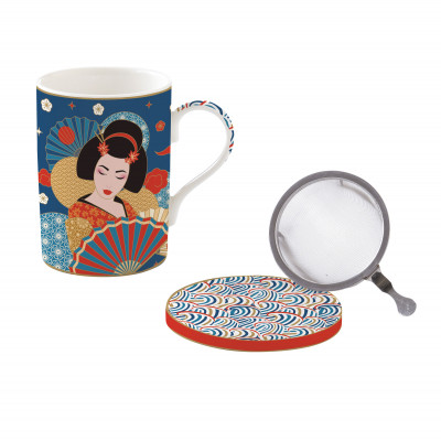  Easy Life - Tokyo - Set da tè con tazza e infuser - Colore: Multicolore - SKU: R0105#TOKY 
