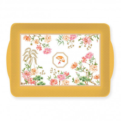  Easy Life - Jardins D'Orient - Vassoio con manici - Colore: Bianco/Giallo - SKU: R0531#JADONV 