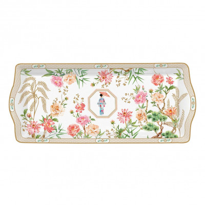  Easy Life - Jardins D'Orient - Vassoio in porcellana decorata - Colore: Multicolore - SKU: R1109#JADO 