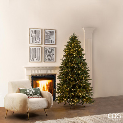 EDG - Enzo de Gasperi - Albero di Natale Pino Cristallo con 1900 led h.210 - Colore: Verde - SKU: 6900016A700
