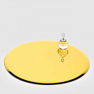 EDG - Enzo de Gasperi - Base specchiata media rotonda dal design moderno ed elegante - SKU: 107276