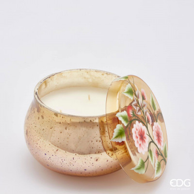  EDG - Enzo de Gasperi - Candela profumata con vasetto grande in vetro con coperchio - Colore: Corallo - SKU: 614208-34 