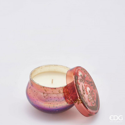  EDG - Enzo de Gasperi - Candela profumata con vasetto in vetro con coperchio - Colore: Corallo - SKU: 614209-34 
