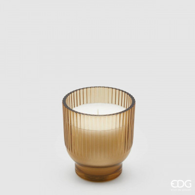  EDG - Enzo de Gasperi - Candela profumata con vasetto medio in vetro - Colore: Ambra - SKU: 613949-47 