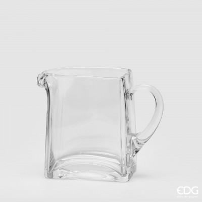  EDG - Enzo de Gasperi - Caraffa quadrata con manico in vetro - Colore: Trasparente - SKU: 7800037A000 