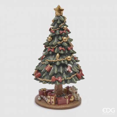  EDG - Enzo de Gasperi - Carillon a forma di albero di natale Pino - Colore: Verde/Rosso - SKU: 8100407A774 