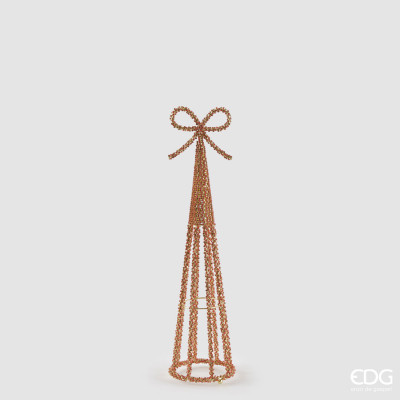  EDG - Enzo de Gasperi - Jewel - Decorazione natalizia con a forma di alberello - Colore: Oro/Rosso - SKU: 8100711A442 