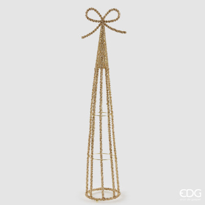  EDG - Enzo de Gasperi - Jewel - Decorazione natalizia cono a forma di alberello - Colore: Oro - SKU: 8100712A010 