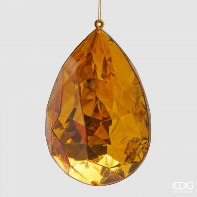  EDG - Enzo de Gasperi - Diamante - Decoro per albero di natale diamante a goccia grande - Colore: Oro - SKU: 8100898A010 