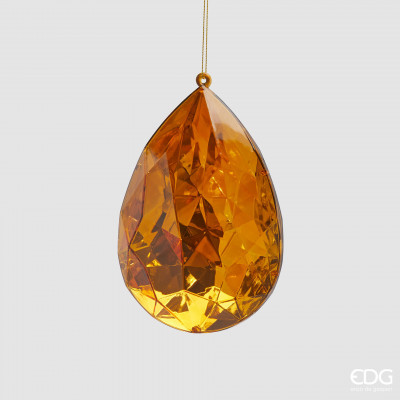  EDG - Enzo de Gasperi - Diamante - Decoro per albero di natale diamante a goccia piccola - Colore: Oro - SKU: 8100900A010 