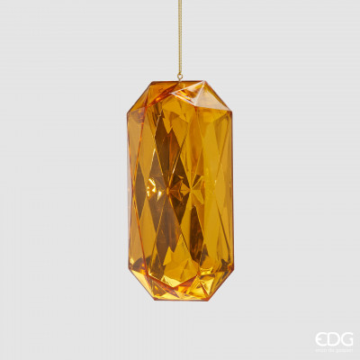  EDG - Enzo de Gasperi - Diamante - Decoro per albero di natale diamante rettangolare - Colore: Oro - SKU: 8100903A010 