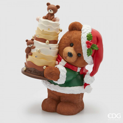  EDG - Enzo de Gasperi - Orso - Decoro per la tavola orsetto goloso - Colore: Marrone - SKU: 8100869A976 