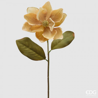 EDG - Enzo de Gasperi Magnolia Ramo di magnolia glitterato con foglie Colore: Champagne