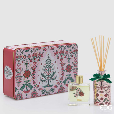 EDG - Enzo de Gasperi Set profumatore in bottiglia e spray Colore: Rosa