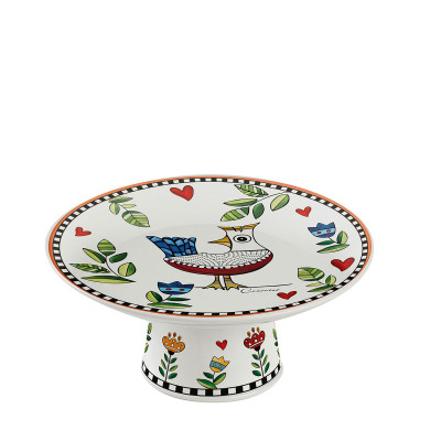  Egan - Cocoricò - Alzatina in porcellana dal design moderno - Colore: Arancione - SKU: 228032 