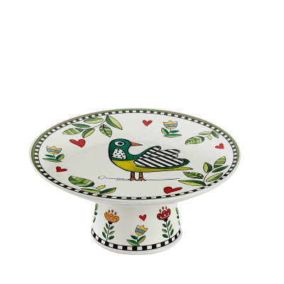  Egan - Cocoricò - Alzatina in porcellana dal design moderno - Colore: Verde - SKU: 228033 