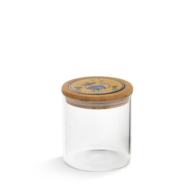  Egan - Cocoricò - Barattolo per alimenti con tappo in sughero - Colore: Giallo - SKU: 228052 