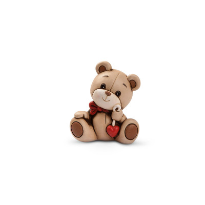 Egan - Oliver - Bomboniera Battesimo - Statuina con cuore - Colore: Marrone - SKU: OL18S/2CU