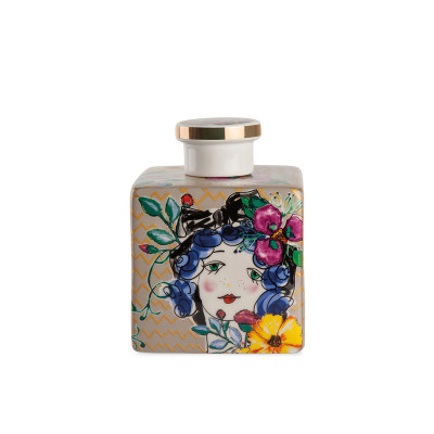  Egan - Le Pupazze - Bottiglia con tappo in ceramica per profumatori ambienti grande - Colore: Avorio - SKU: PU48Q/4AV 