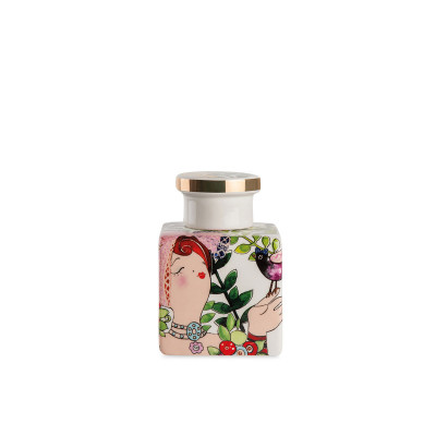  Egan - Le Pupazze - Bottiglia con tappo in ceramica per profumatori ambienti - Colore: Bianco - SKU: PU48Q/2W 