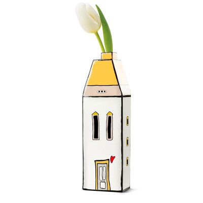  Egan - Le Casette - Bottiglia profumatore grande con tappo in cermica smaltata dal design moderno - Colore: Giallo - SKU: 192041 