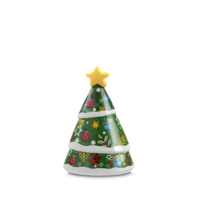  Egan - Campanella in ceramica Albero di Natale - Colore: Verde - SKU: 120035 