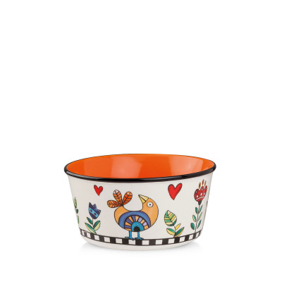  Egan - Cocoricò - Ciotola in porcellana dal design moderno - Colore: Arancione - SKU: 228016 