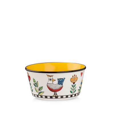  Egan - Cocoricò - Ciotola in porcellana dal design moderno - Colore: Giallo - SKU: 228018 