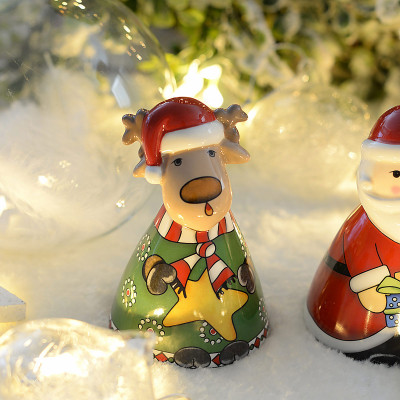  Egan - Natale - Decorazione natalizia Campanella con Renna - Colore: Verde - SKU: 120030 