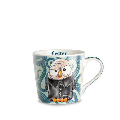  Egan - The Addams Family - Mug in ceramica divertente "Fester" - Colore: Verde Acqua - SKU: 110011 