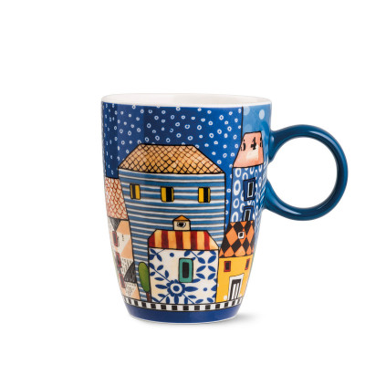 Egan - Mug in ceramica "Paese Mio" - Colore: Blu - SKU: 121003 