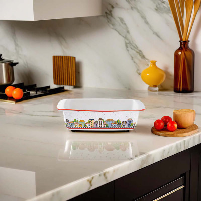  Egan - Paese Mio - Pirofila per plumcake in ceramica - Colore: Rosso - SKU: 121084 