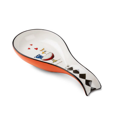Egan - Cocoricò - Poggia mestolo in ceramica - Colore: Arancione - SKU: 228067