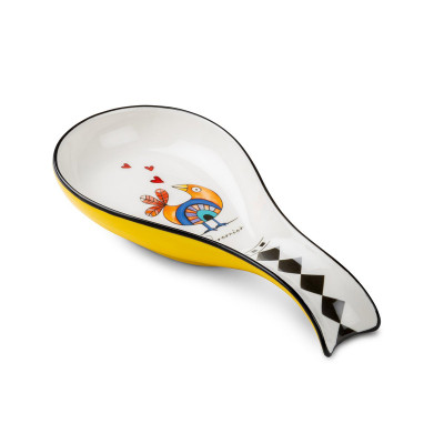 Egan - Cocoricò - Poggia mestolo in ceramica - Colore: Giallo - SKU: 228066