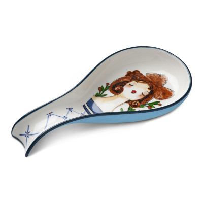  Egan - Le Pupazze - Poggiamestolo in ceramica dal design moderno - Colore: Azzurro - SKU: 214026 