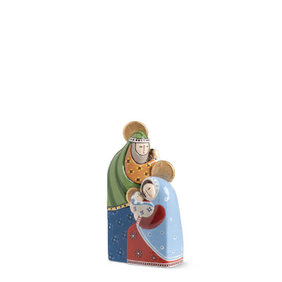 Egan - Presepe in ceramica decorata a mano la sacra famiglia piccola - Colore: Multicolore - SKU: 120098