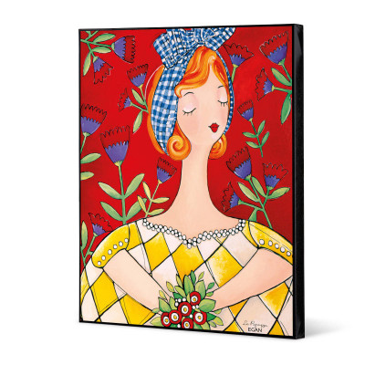 Egan - Le Pupazze - Quadro moderno in tela dipinta a mano "La Pina" 80x100 - SKU: 101004