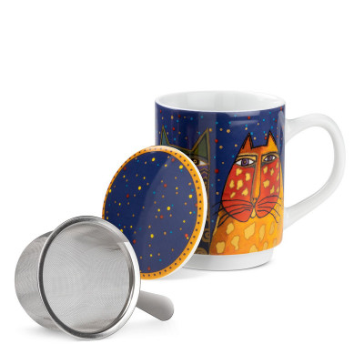 Egan - Laurel Burch - Tisaniera in porcellana - Colore: Blu - SKU: 174002