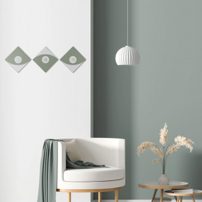  CalleaDesign - Eleonora - Appendiabiti da parete moderno in legno con 3 pomelli - SKU: 13-026 