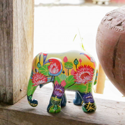 Elephant Parade - Amazing Lotus - Soprammobile Elefantino 20cm - SKU: 8858831230835