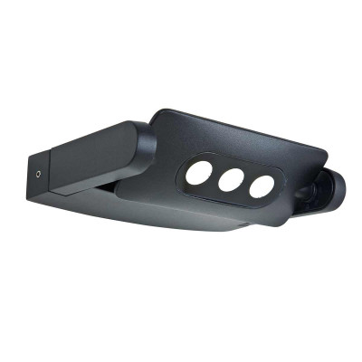 Elstead Lighting - Sigmund - Applique a LED da esterno piccola con struttura e diffusore in alluminio - Colore: Grafite - 3 Lampadine Led Integrato 9W - Lumen 605 - Gradi Kelvin 3000k Luce Calda - IP65 - SKU: SIGMUND-3W