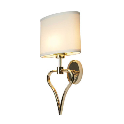 Elstead Lighting - Falmouth - Applique a LED per bagno in acciaio con diffusore in tessuto dal design moderno - 1 Lampadina G9 3W - IP44 - SKU: BATH-FALMOUTH