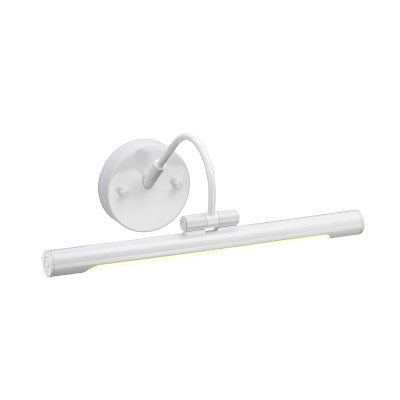 Elstead Lighting - Alton - Applique da parete moderna lampada da quadro piccola con LED integrato - Colore: Bianco - 1 Lampadina - Led Integrato - 6W - Lumen 318 - Gradi Kelvin 3000k Luce Calda - IP20 - SKU: ALTON-PL-S-WHT