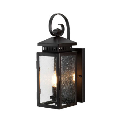 Elstead Lighting - Hythe - Applique da parete per esterni con struttura in acciaio e diffusore in vetro - Colore: Bronzo - 1 Lampadina E14 60W - IP43 - SKU: HYTHE