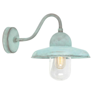 Elstead Lighting - Somerton - Applique da parete per esterni con struttura in ottone e diffusore in vetro - 1 Lampadina E27 100W - IP44 - SKU: SOMERTON